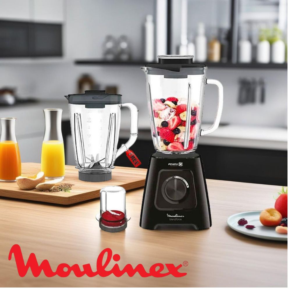 Blender 600W Avec Deuxième Bol Gratuit Noir