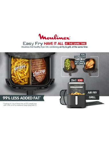 Pack Easy Fry & Grill XXL Noir + Pied Mixeur Gratuit