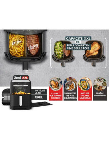 Pack Easy Fry & Grill XXL Noir + Pied Mixeur Gratuit
