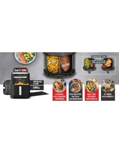 Pack Easy Fry & Grill XXL Noir + Pied Mixeur Gratuit